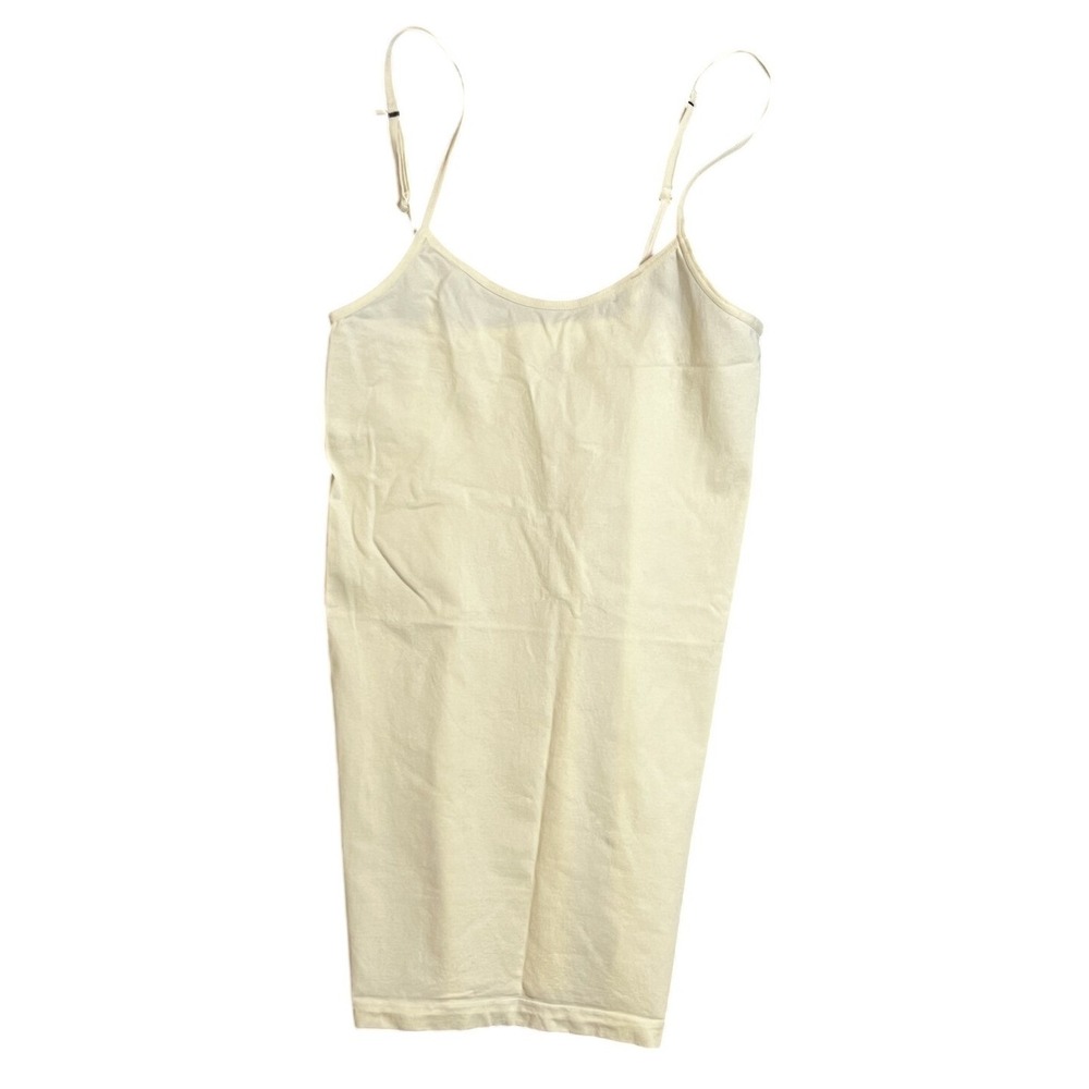 M&B Women's Ivory Seamless Camisole Adjustable Spaghetti Straps Size OS